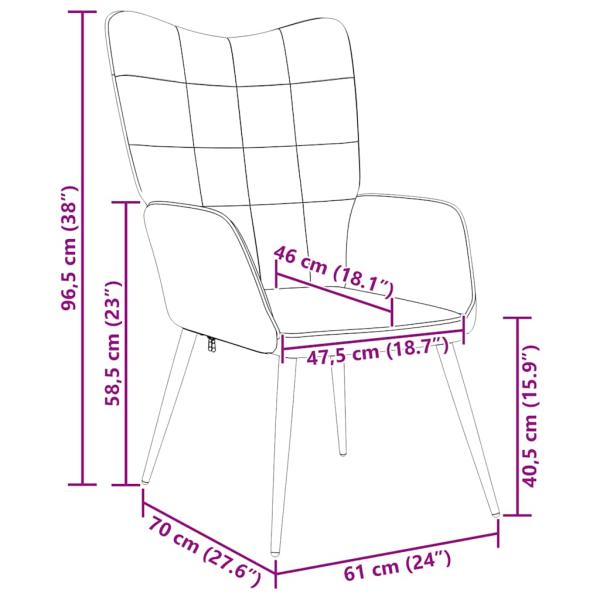 Relaxsessel Dunkelgrau Stoff 