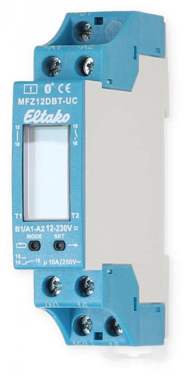 Eltako MFZ12DBT-UC Digital einstellbares Multifunktions-Zeitrelais, potenzialfrei, mit Multifunktion, 230V (23001003)