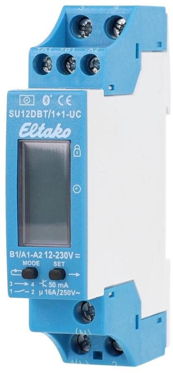 Eltako SU12DBT/1+1-UC 2-Kanal-Schaltuhr, Display, Bluetooth und ELTAKO Connect-App, Digital (23200902)