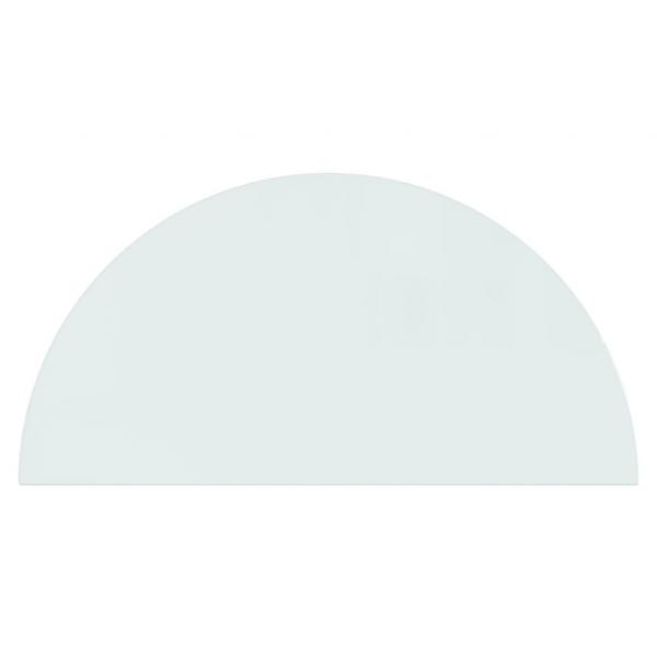 Funkenschutzplatte Glas Halbrund 1000x500 mm