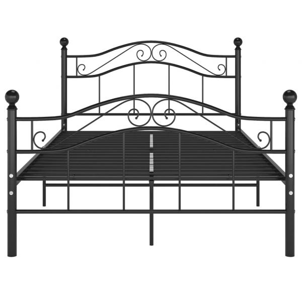 Bett Schwarz Metall 120x200 cm