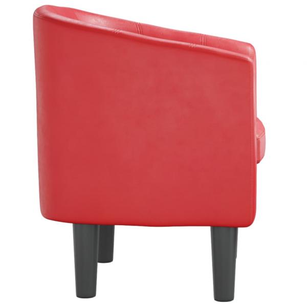 Clubsessel Rot Kunstleder