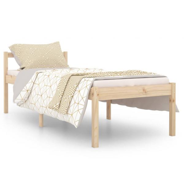 Seniorenbett 75x190 cm Massivholz Kiefer