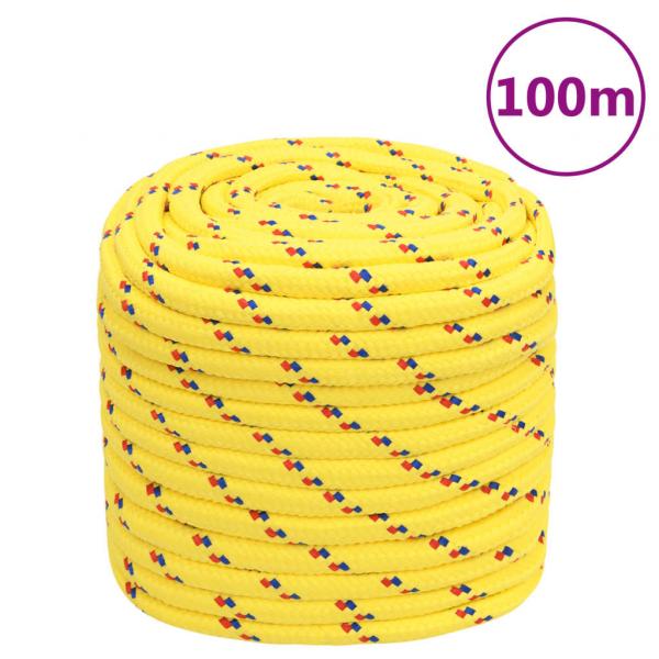 ARDEBO.de - Bootsseil Gelb 18 mm 100 m Polypropylen