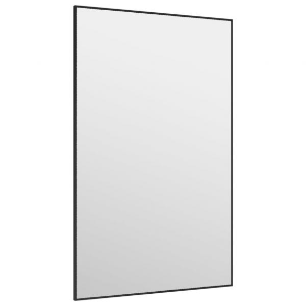 ARDEBO.de - Türspiegel Schwarz 50x80 cm Glas und Aluminium