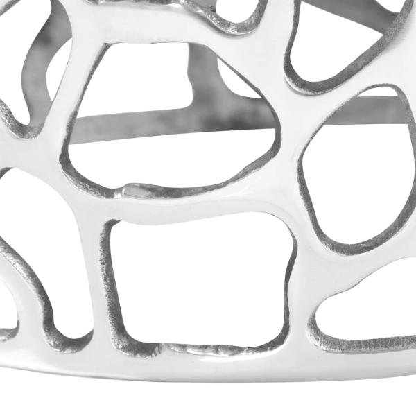 Couchtisch Aluminiumguss 70 x 30 cm Silbern