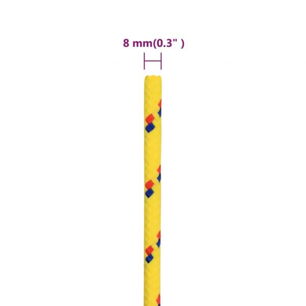 Bootsseil Gelb 8 mm 50 m Polypropylen