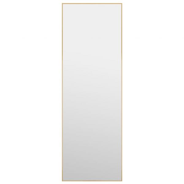 Türspiegel Golden 40x100 cm Glas und Aluminium
