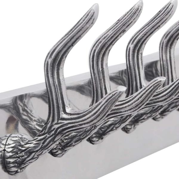 Aluminium Garderobenhaken Hakenleiste Hut-/Krawattenaufhänger Silber 