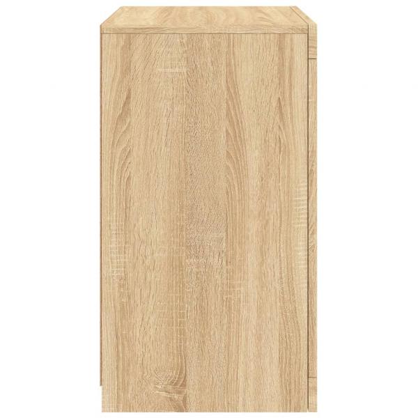 Beistellschrank mit LED-Leuchten Sonoma Eiche Holzwerkstoff