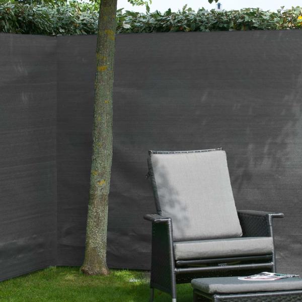 Nature Garten-Sichtschutz Zaunblende PE 1×3 m Anthrazit 
