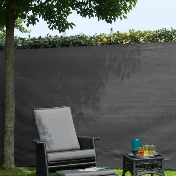 Nature Garten-Sichtschutz Zaunblende PE 1×3 m Anthrazit 