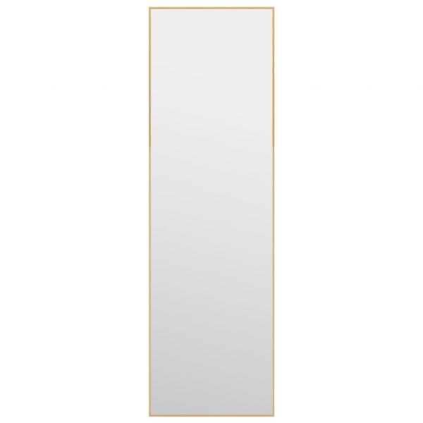 Türspiegel Golden 30x100 cm Glas und Aluminium