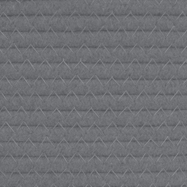 Aufbewahrungskorb Grau und Weiß Ø40x25 cm Baumwolle