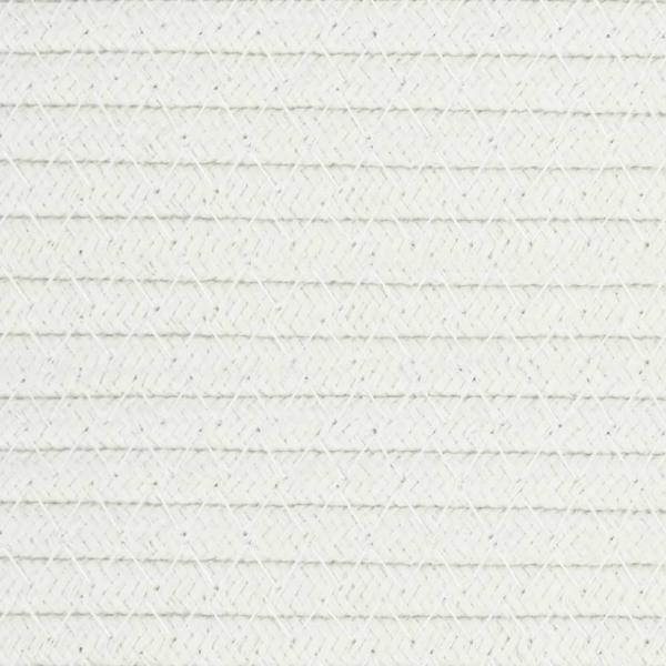 Aufbewahrungskorb Grau und Weiß Ø40x25 cm Baumwolle