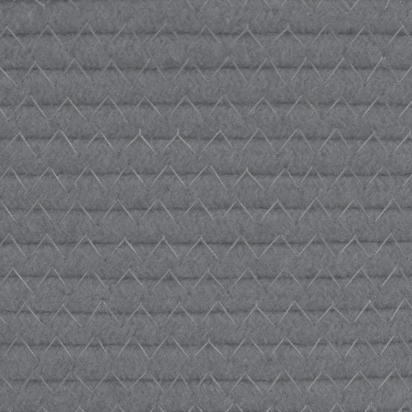 Aufbewahrungskorb Grau und Weiß Ø38x46 cm Baumwolle