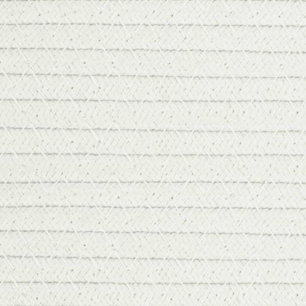 Aufbewahrungskorb Beige und Weiß Ø40x25 cm Baumwolle