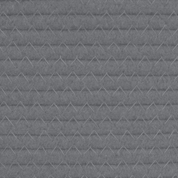 Aufbewahrungskorb Grau und Weiß Ø51x33 cm Baumwolle