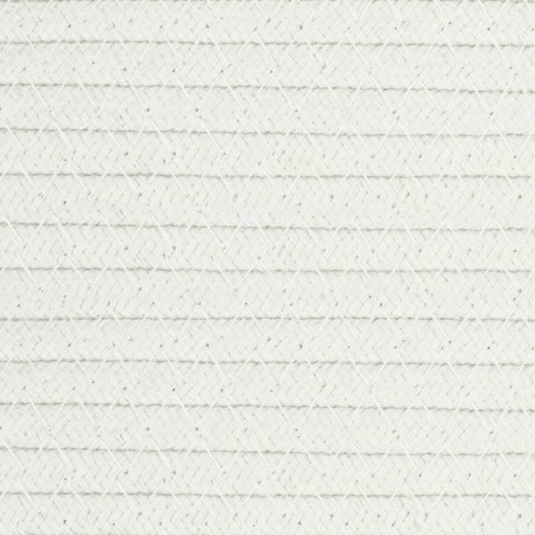 Wäschekorb Beige und Weiß Ø60x36 cm Baumwolle