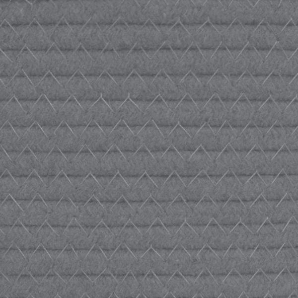 Wäschekorb Grau und Weiß Ø60x36 cm Baumwolle