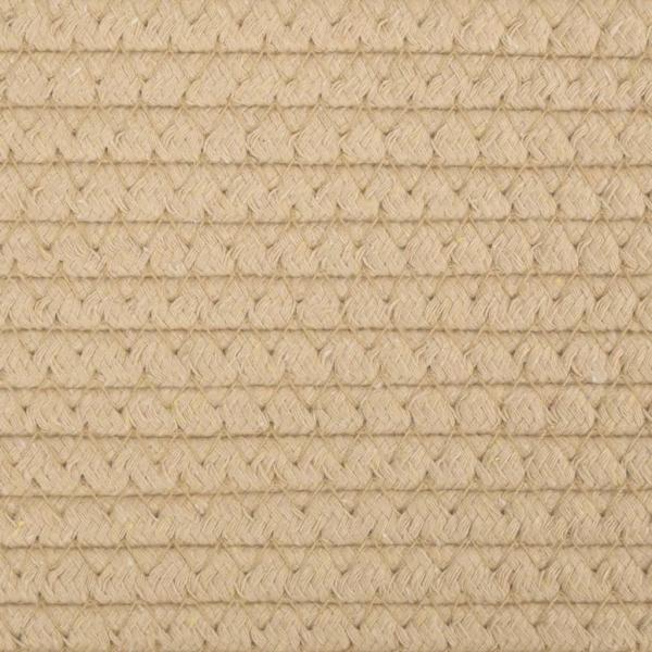 Aufbewahrungskörbe 2 Stk. Beige und Weiß Ø28x28 cm Baumwolle