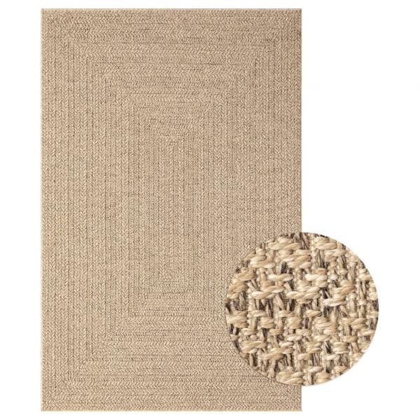 ARDEBO.de - Teppich ZIZUR 200x290 cm Jute-Optik Indoor und Outdoor