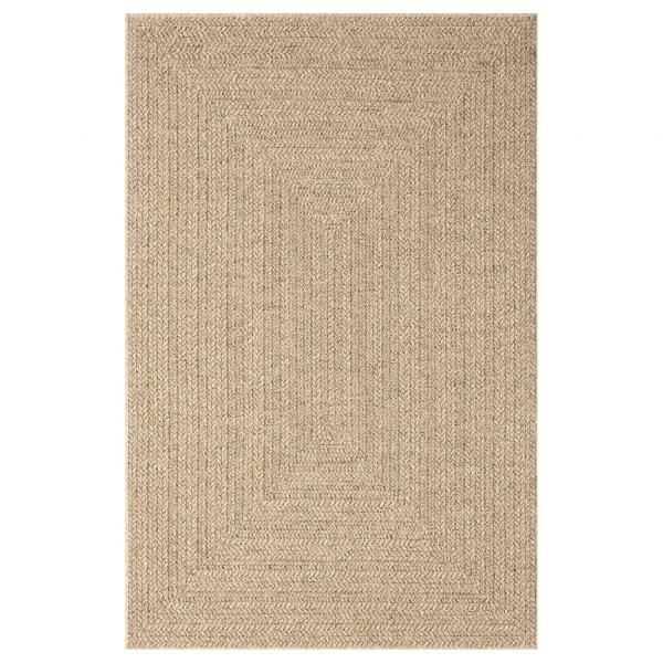 Teppich ZIZUR 200x290 cm Jute-Optik Indoor und Outdoor
