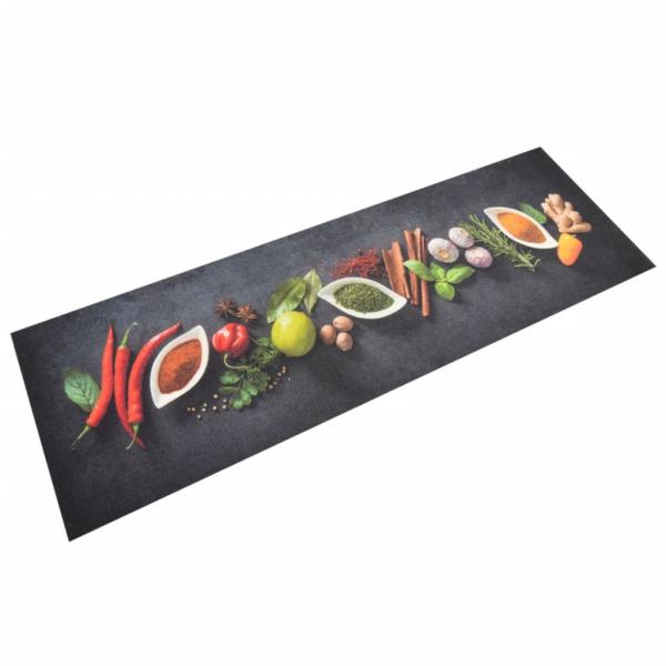 ARDEBO.de - Küchenteppich Waschbar Gewürze 60x180 cm Samt