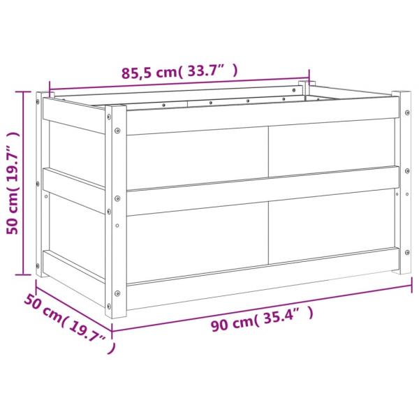 Pflanzkübel 90x50x50 cm Massivholz Douglasie