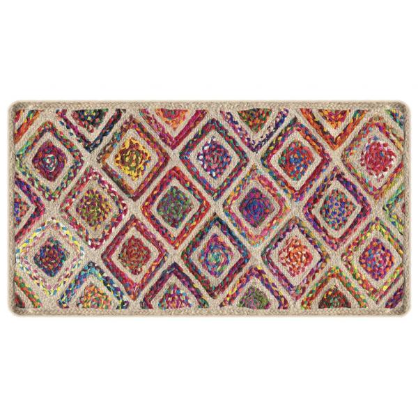 Teppich Waschbar Mehrfarbig 80x150 cm Rutschfest