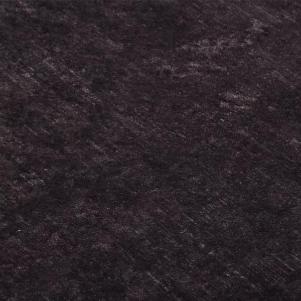 Teppich Waschbar Schwarz und Golden 400x300 cm Rutschfest