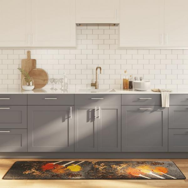 ARDEBO.de - Küchenteppich Mehrfarbig 60x180 cm Waschbar Rutschfest