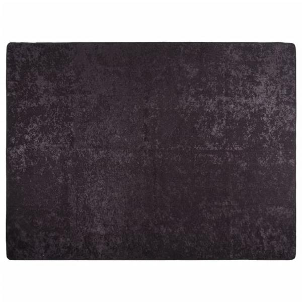 Teppich Waschbar Anthrazit 400x300 cm Rutschfest
