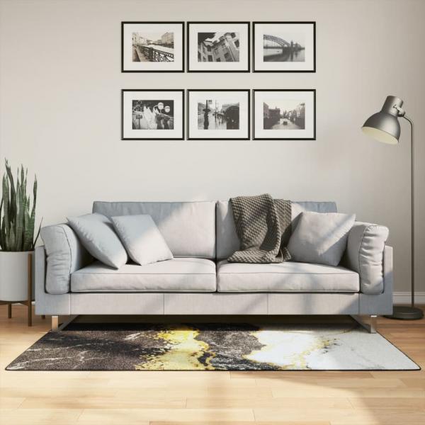 ARDEBO.de - Teppich Waschbar Mehrfarbig 80x150 cm Rutschfest