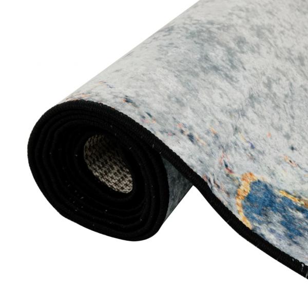 Teppich Waschbar Mehrfarbig 80x150 cm Rutschfest