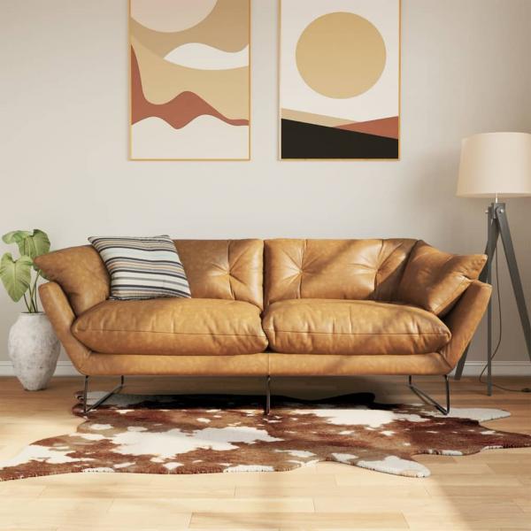 ARDEBO.de - Teppich Braun & Weiß 120x170 cm Kuhmuster Waschbar Rutschfest