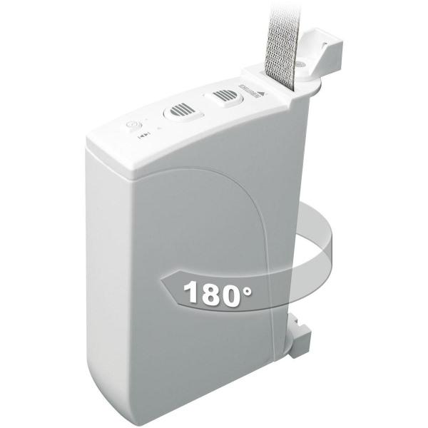 Schellenberg RolloDrive 35 Rollladengurtantrieb. bis 4 m², elektrischer Gurtwickler Aufputz, weiß (22735)