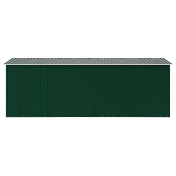 Gerätehaus 257x489x181 cm Metall Grün