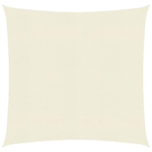 ARDEBO.de - Sonnensegel 160 g/m² Creme 4x4 m HDPE