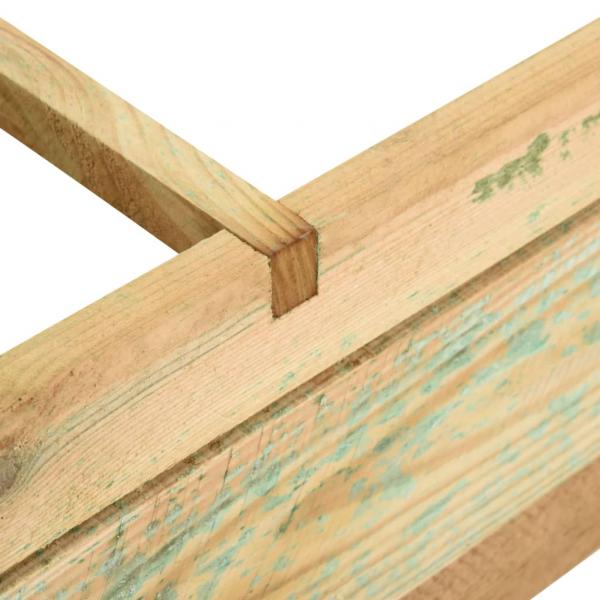 Hochbeet 90 x 90 x 20 cm Imprägniertes Holz 