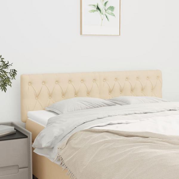 ARDEBO.de - Kopfteile 2 Stk. Creme 72x7x78/88 cm Stoff