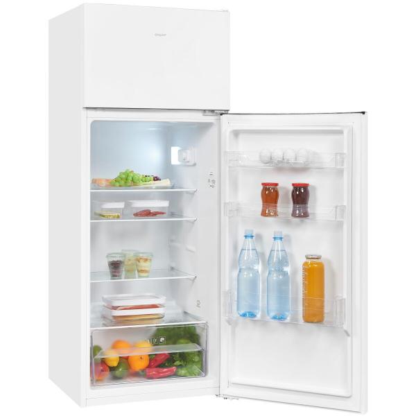 Exquisit KGC270-45-040D Kühl-Gefrierkombination, 54,5 cm breit, Kontrollaufkleber, Thermostat, weiß