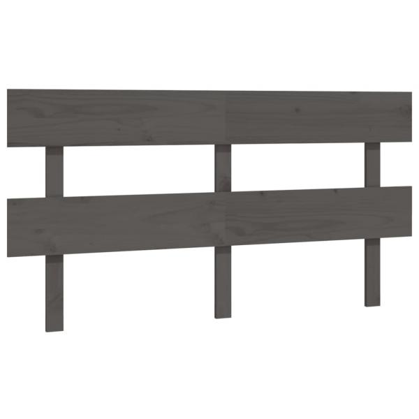 ARDEBO.de - Kopfteil Grau 154x3x81 cm Massivholz Kiefer
