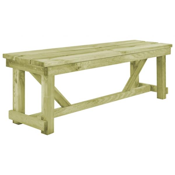 ARDEBO.de - Gartenbank 140 cm Imprägniertes Kiefernholz