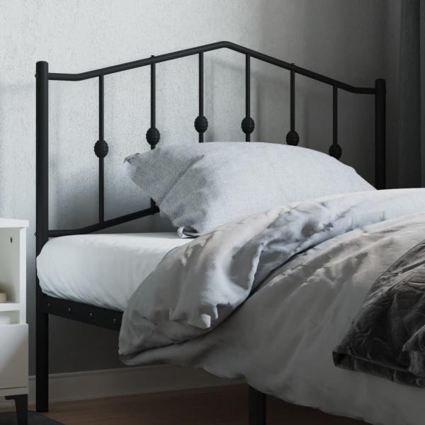 ARDEBO.de - Kopfteil Metall Schwarz 107 cm