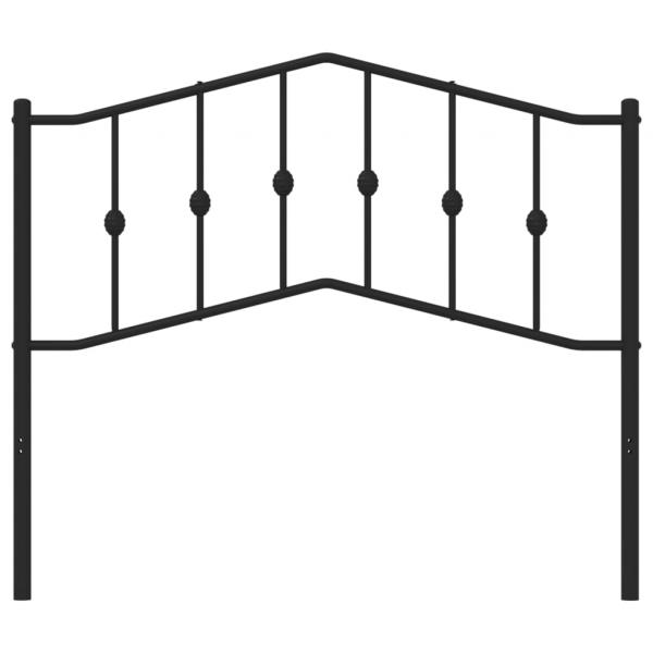 Kopfteil Metall Schwarz 107 cm