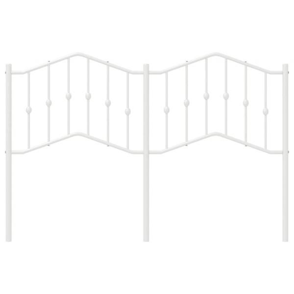 Kopfteil Metall Weiß 140 cm