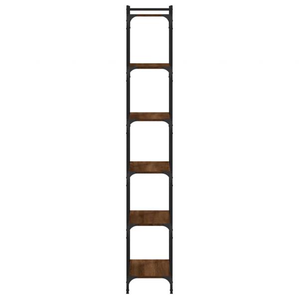 Bücherregal 6 Böden Braun Eiche-Optik 60x30x188cm Holzwerkstoff