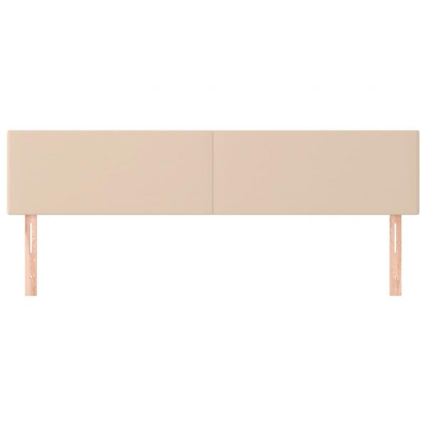 Kopfteile 2 Stk. Cappuccino-Braun 80x5x78/88 cm Kunstleder