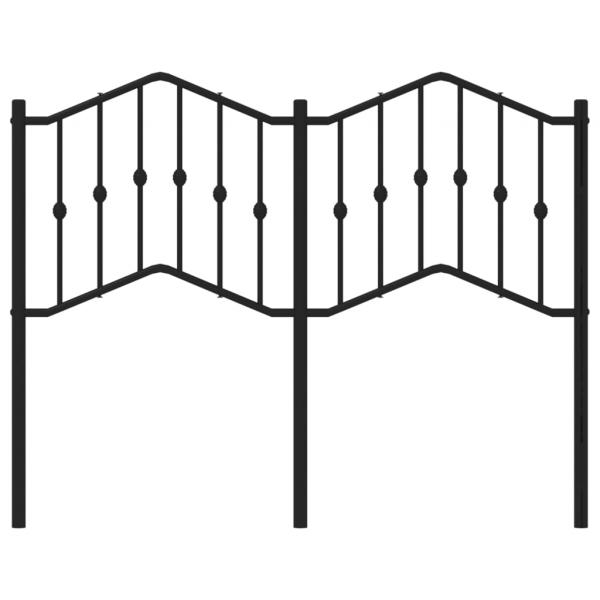 Kopfteil Metall Schwarz 120 cm